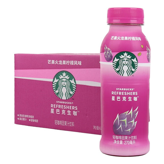 Starbucks Refreshers Mango Dragonfruit Flavor 270ml （15 bottles）