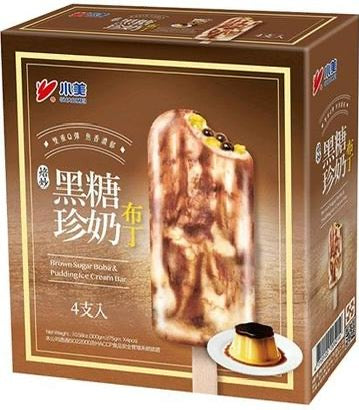 Shaqmei Brown Sugar Boba & Pudding Frozen Dessert Bar (4pcs) Dubai Only