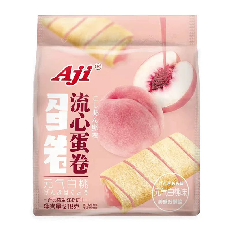 Aji Roll White Peach Flavor 218g – SNACKS GO