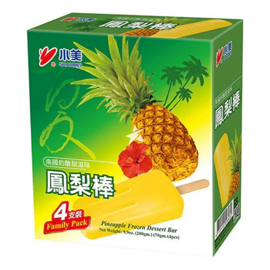 Shaomei Pineapple Frozen Dessert Bar (70g*4pcs) 280g（Dubai Only）