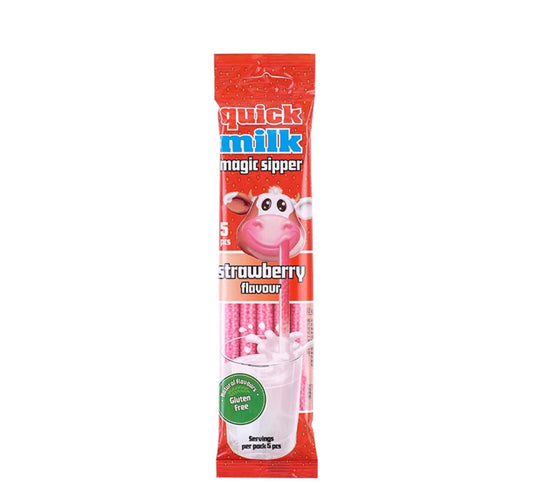 Quick Milk Magic Sipper Strawberry Straws 36g