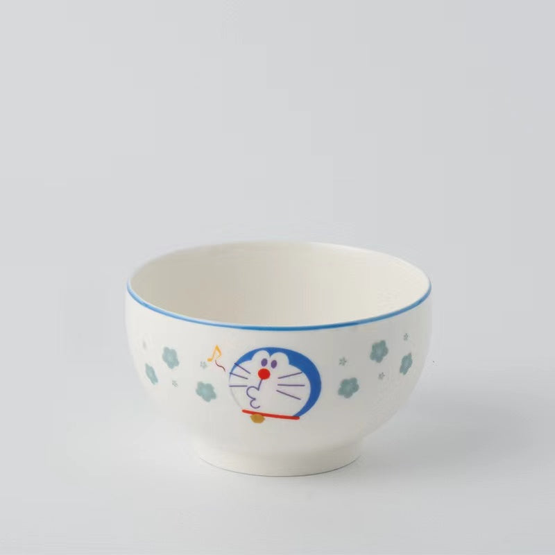 Doraemon Porcelain White Bowl