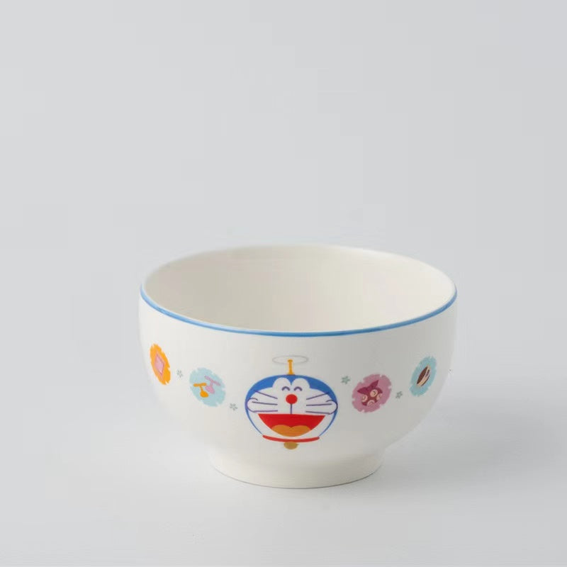 Doraemon Porcelain White Bowl